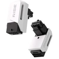 Adaptador para Cabo de Fonte PCIE 5.0 12VHPWR 90 Graus Standard Rise Mode, Branco - RM-ADPCIE-90-FW