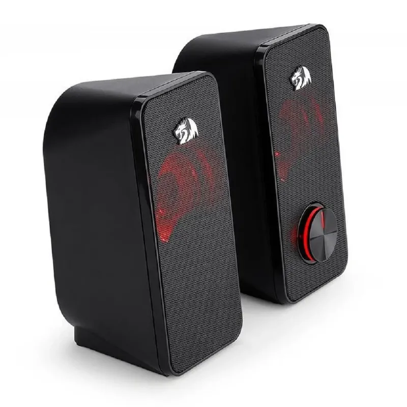 Caixa de Som Redragon Stentor GS500 2X3W 3.5MM Preto e Led Vermelho