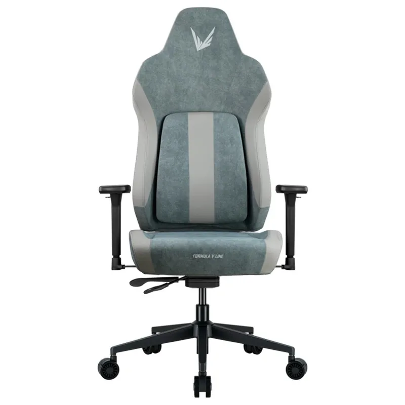Cadeira Gamer Formula V Viron, Proteção Antiarranhões PET, Encosto Anatômico, Cinza - VIRON-LG