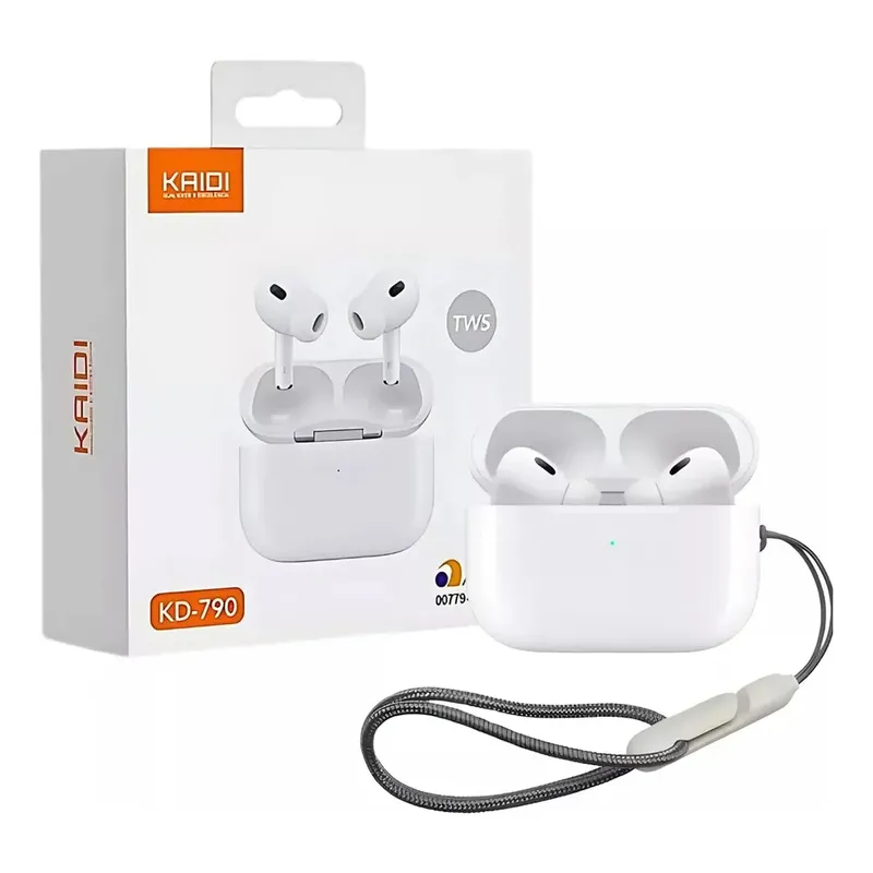 Fone Ouvido Bluetooth 5.3 Sem Fio Kd790 Branco