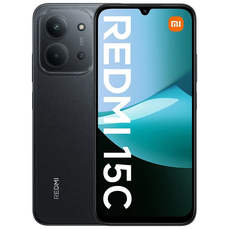 Celular Xiaomi Redmi 15c 128GB 4gb Ram De 6.9" 50mp 8mp - Midnight Black (global)