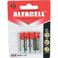 Pilha Palito Com 4 Unidades R03p4b Alfacell
