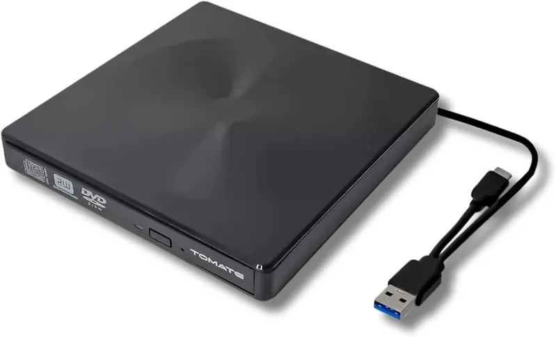 Gravador De Cd/dvd Externo Usb 3.0 Tipo-c Portátil Knup Kp-hd845