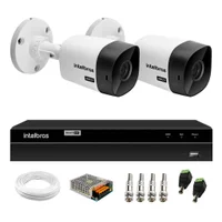 Kit 2 Câmeras Vhc 1120 B Hdcvi Hd 720p Visão Noturna 20m + Dvr 1204 4 Canais Multi Hd Intelbras