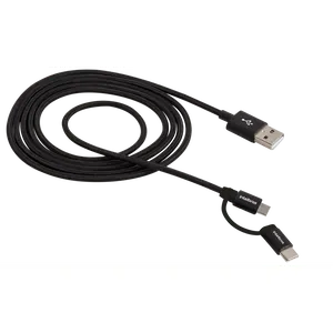 Cabo Intelbras USB-C - USB-C, 1,5m, Nylon Preto - Eucc 15np