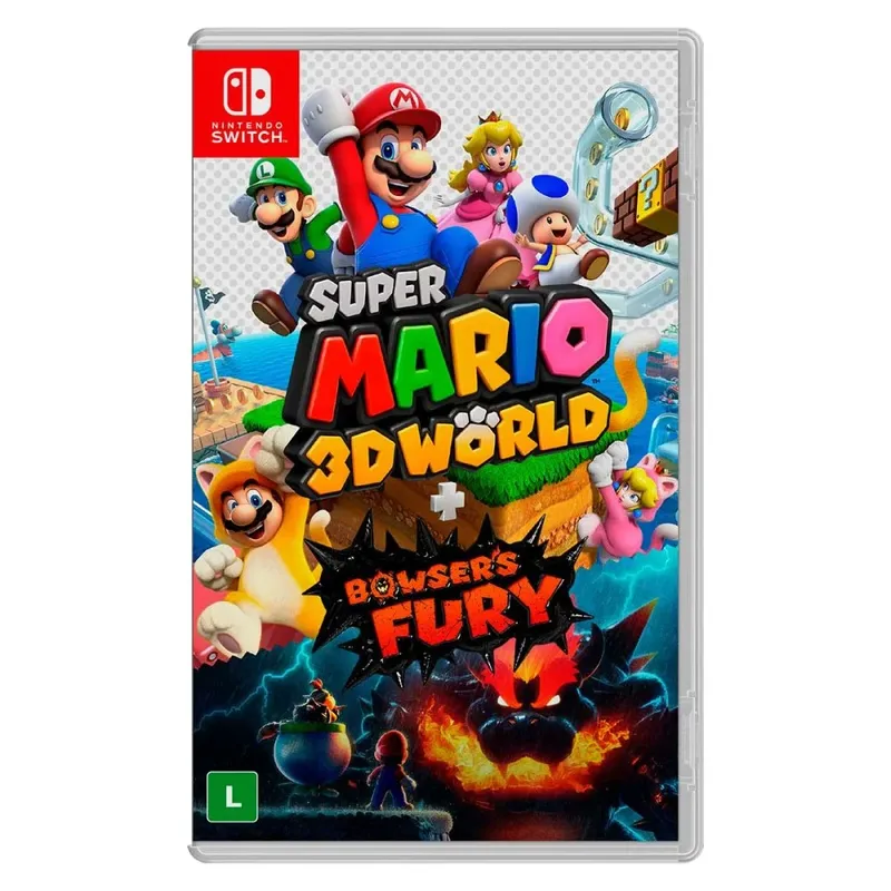 Jogo Super Mario 3d World Bowsers Fury Nintendo Switch