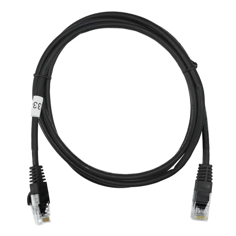 Cabo de Rede Cat5e 100% Cobre 1,5m Homologado Anatel Preto