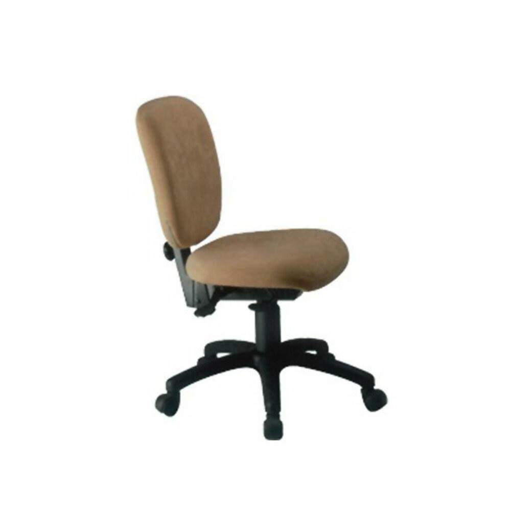 Cadeira Design Office Móveis Diretor Sem Braços Linha Lombar - Marrom