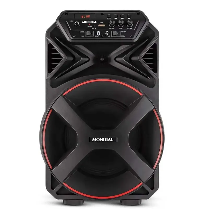 Caixa Amplificada Mondial Preto 400w Rms Cm-400-l Bivolt