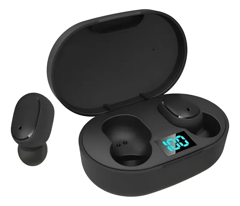 Fone De Ouvido Bluetooth 5.3 Tws Sem Fio Wireless Com Visor Graves Potente Compatível Com Ios E Android