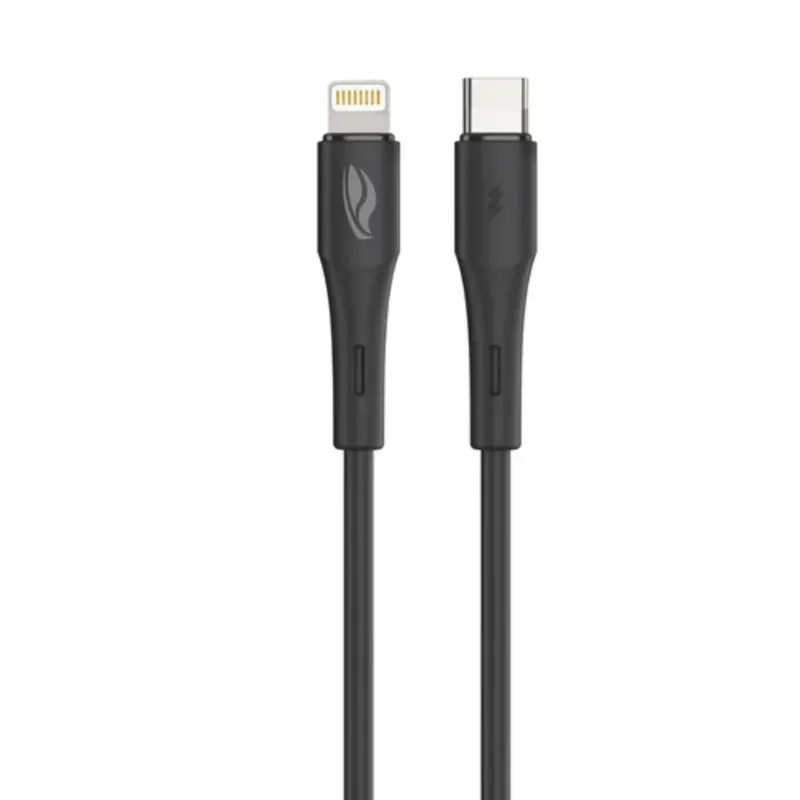 Cabo Lightning Para Pd Preto 1m Turbo Flexível Material Qualidade