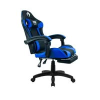Cadeira Gamer Fox Racer Zerda, Azul, Com Apoio De Pe