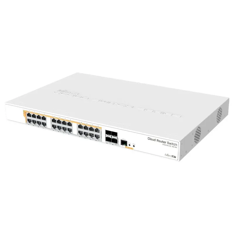 Cloud Router Switch Crs328-24p-4s+rm 24 Portas Gigabit E 4 Sfp+ - Mikrotik