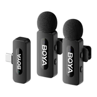Microfone Sem Fio Boya By-v20 V2.0 Para Celular Usb-c Preto