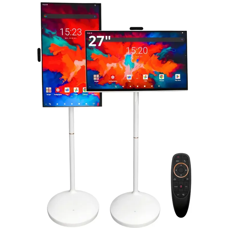 Monitor Tela Interativa Touchscreen Tela Grande 32" Ips, Pedestal Ajustável, Octa Core 128GB 6gb Ram, Bateria 10000mah