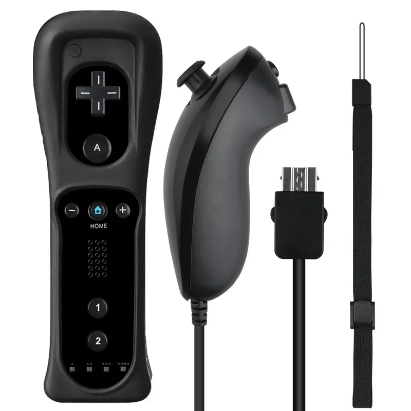 Controle Wii Remote Motion Plus Nintendo Wii Preto Wii U