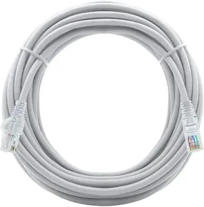 Cabo De Internet Rj45 Cat 6 10gbps Giga Lan Ethernet 100% Cobre (branco, 5 Metros)