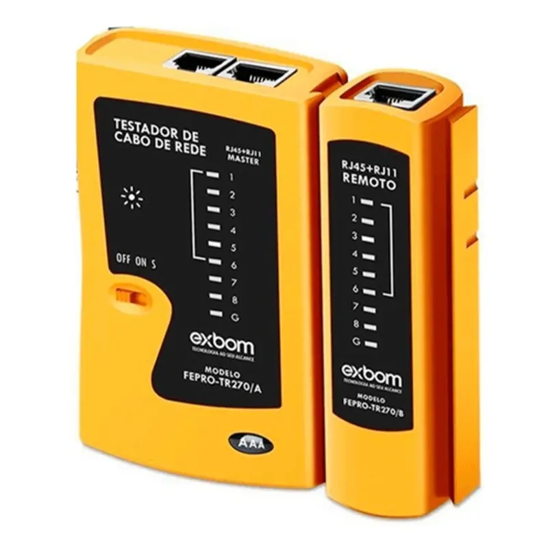 Testador De Cabo De Rede Exbom, Para Rj45 + R11