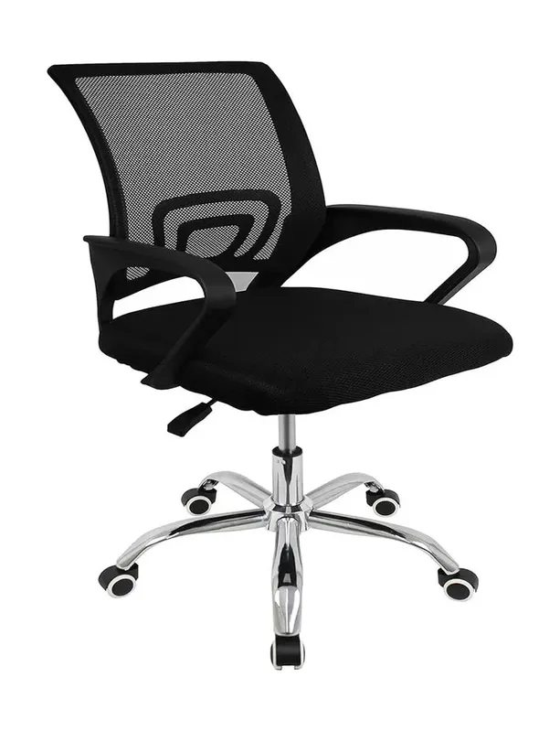 Cadeira Office Mesh Blue Case Pt Estrut Ergo Lite Giratoria Bcol-01bkbk