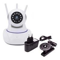 Câmera Ip 360° 3 Antenas Camera Ip Wifi Com Áudio