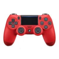 Controle Compatível Com Ps4 Dualshock 4 Joystick Sem Fio Bluetooth Magma Red