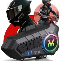 Fone De Ouvido Intercomunicador Moto V10 RGB