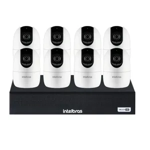 Kit 8 Câmeras Wi-fi Intelbras Im4 Nvd 1408 1080p Intelbras Com 8 Canais Sem Hd