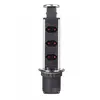 Torre De Tomada Retrátil Multiplug Embutir Mesa Granito Inox Kazalinda