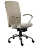 Cadeira Presidente Home Office, Luxuosa Com Braços Fixos Linha Alpha - Bege