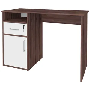 Mesa Para Escritório Escrivaninha Home Office Hall A02 Ipê Branco - Lyam Decor