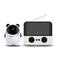 Babá Eletrônica Baby Câmera Com Monitor Som Bivolt Branco Tela 4.3