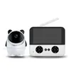 Babá Eletrônica Baby Câmera Com Monitor Som Bivolt Branco Tela 4.3