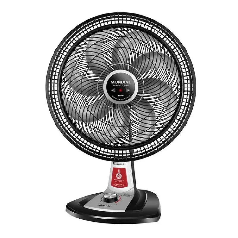 Ventilador de Mesa Mondial, 40cm, 3 Velocidades, 110V - VTX-40-8P-RP