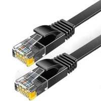 Cabo De Rede Essager Cat6 Slim Flat 10 Metros 1000 Mbps Alta Velocidade E Design Ultrafino