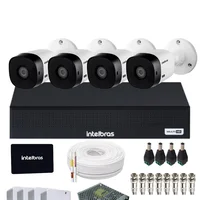 Kit 4 Câmeras Intelbras 1120b Dvr Mhdx 4 Canais Intelbars Com SSD 512gb.