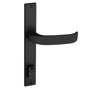 Fechadura Estreita Perfil Serralheiro Magnum 661-22se Preta 22mm Ctz-55 Pado