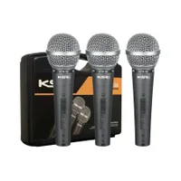 Kit Com 3 Microfones Pro Ktr58