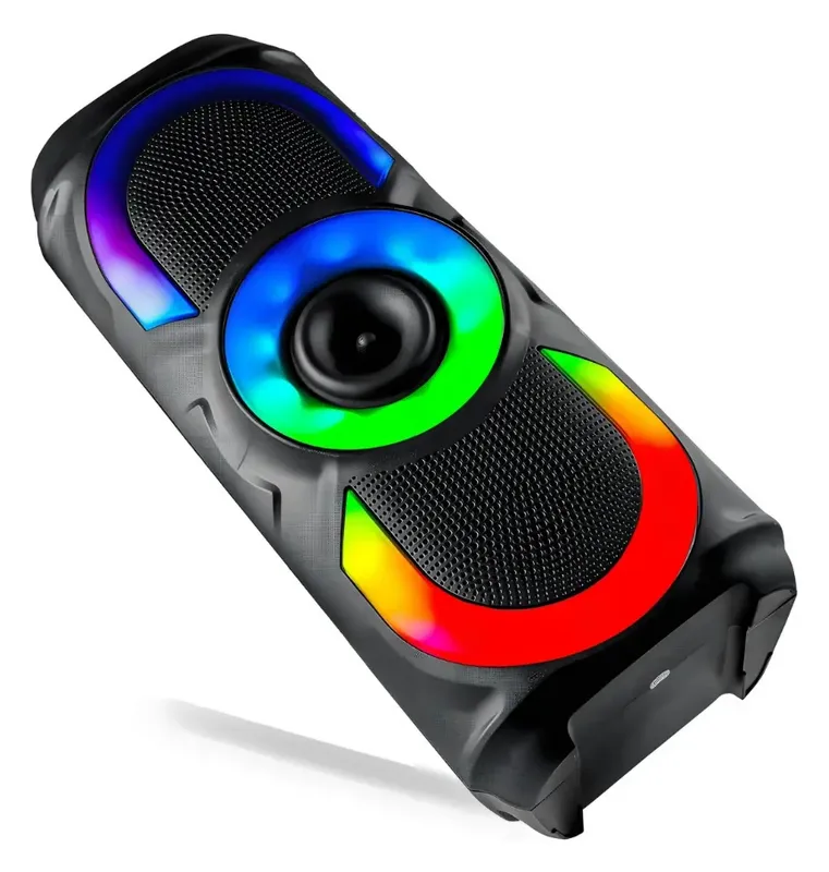 Caixa De Som Bluetooth Portátil Potente LED RGB 50w Xtrad