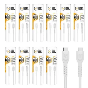 Cabo Dual Shock Lightning / Usb A - Branco - 1,2m - No Atacado - Caixa Fechada 10 Unidades - Gshield