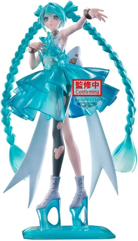 Banpresto Evolve Hatsune Miku Clearluxe Emeraldgem 28cm Bandai
