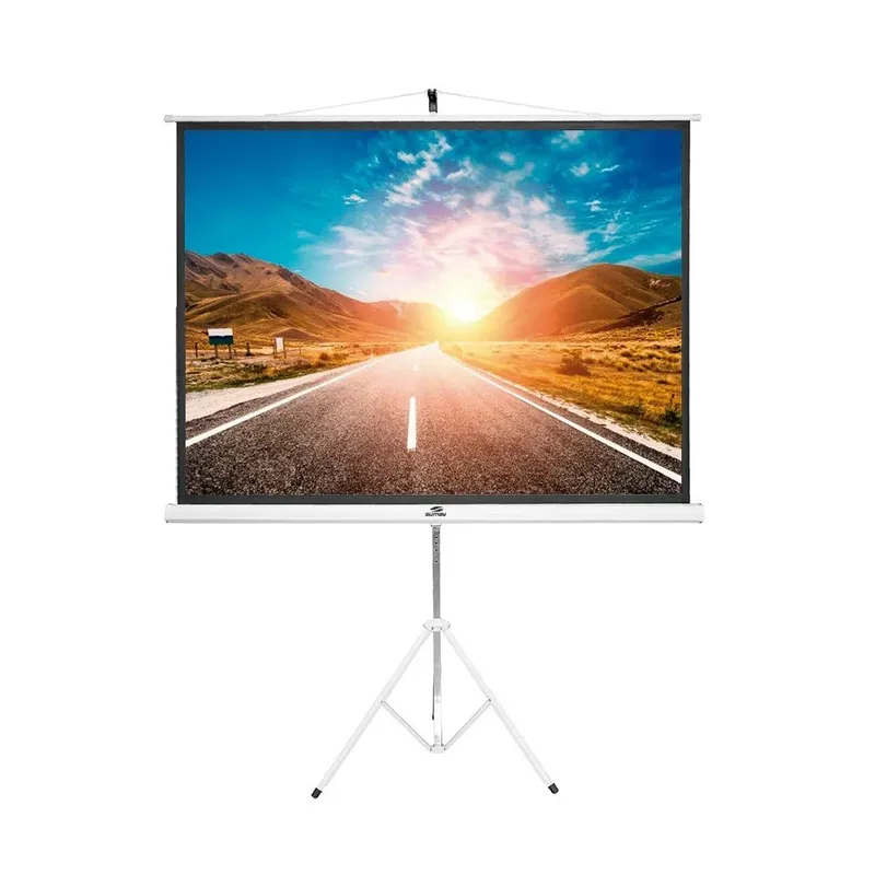 Tela de Projecao 110" 2.00 x 2.00, Tripe Sumay TTQS110, Branco e Preto