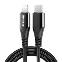 Cabo Usb C P/lightning Huntkey Macho/macho 2metros Preto