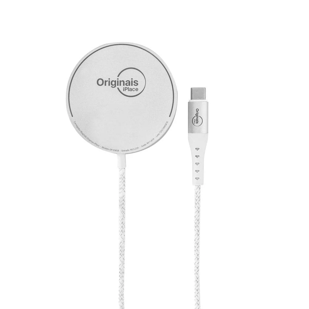 Carregador Magsafe, Carregamento Por Indução, Iplace, Branco