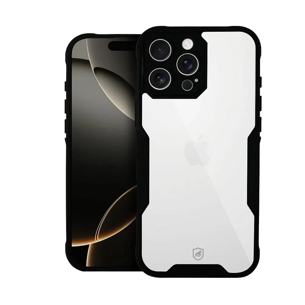 Capa Case Capinha Para Iphone 16 Pro - Dual Shock Sense Preta - Gshield