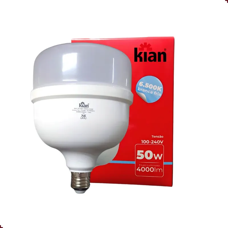 Lâmpada Led Globe 50w Branco Frio 6500k Bivolt E27 Potente