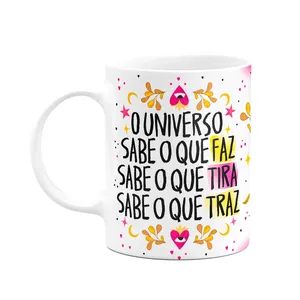 Caneca Proteção - O Universo Sabe O Que Faz - Preta