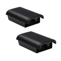 2 Suporte De Pilhas Controle XBOX 360 Tampa De Bateria Preta
