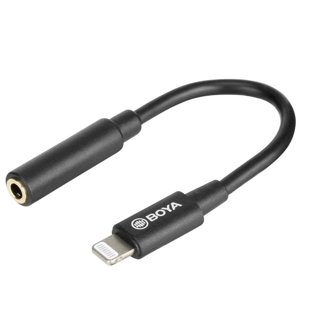 Cabo Adaptador Boya BY-K3, Para IOS, Conversor De P2, Para Lightning