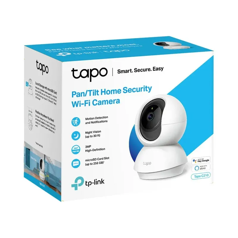 Câmera De Segurança Tapo C310 Tp-link Wi-fi Ip Smart 3mp Com Cartão 32gb