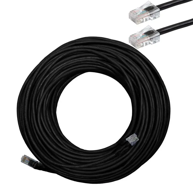 Cabo De Rede Cftv 50 Metros 8 Vias Upt 4 Pares Cat5 Preto
